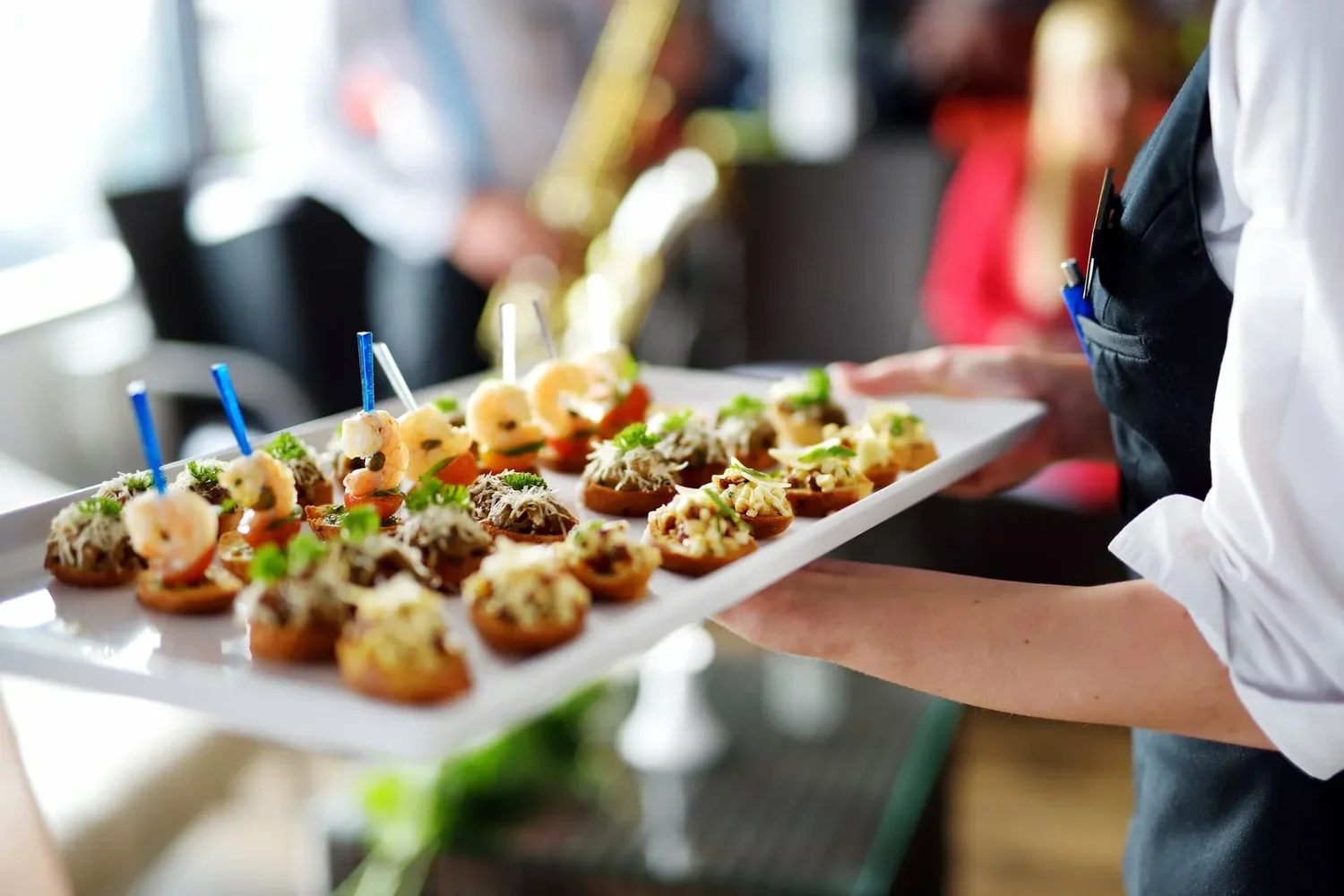 Gourmet appetizer display with charcuterie and finger foods - event catering Rochester Michigan